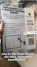 Lade das Bild in den Galerie-Viewer, Platin Benters Protection Toploader 9-Pocket Zippered Binder - Poke Planet