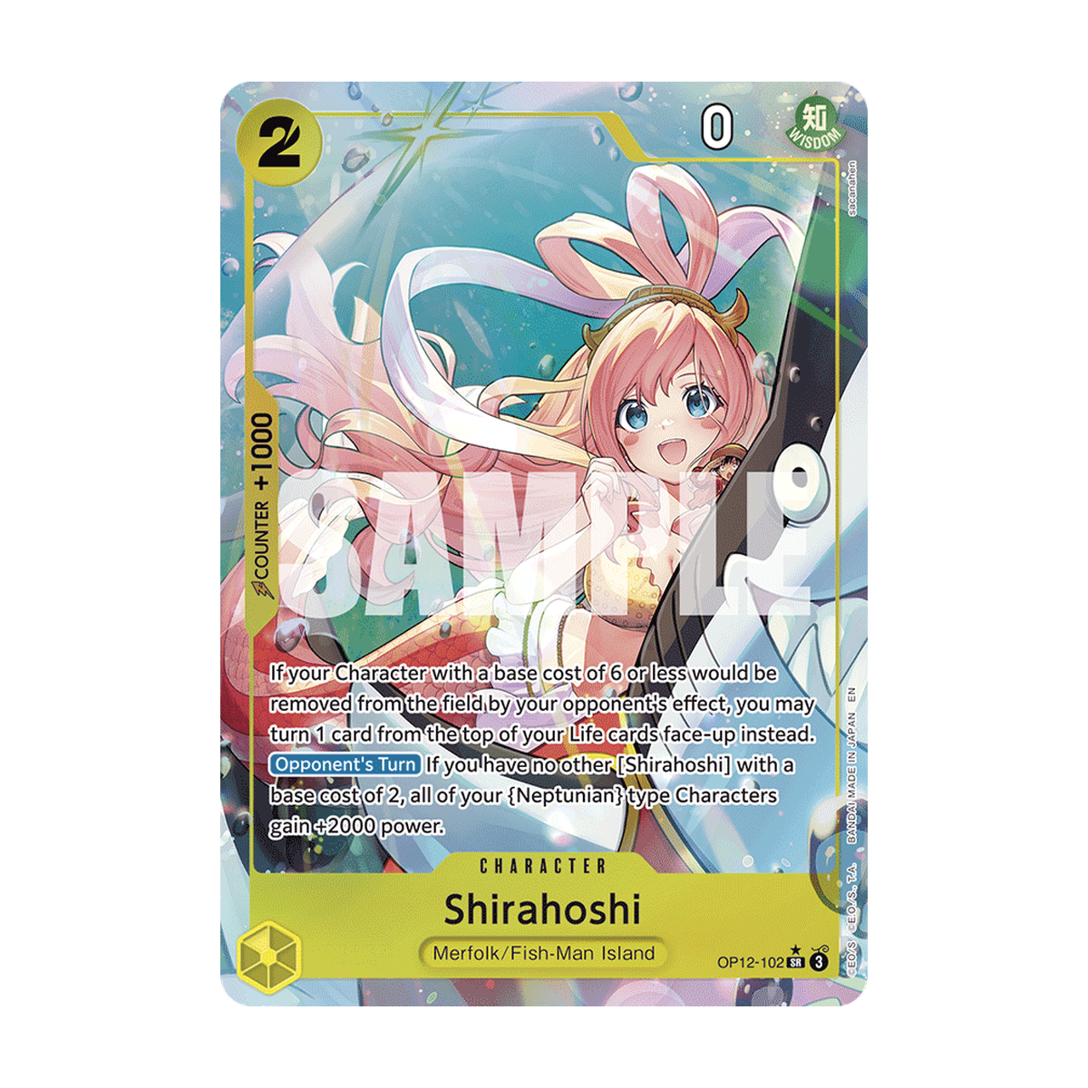 Shirahoshi OP12-102 Alternate Art OP12-102_p1 · Englisch · offizielles Referenzbild