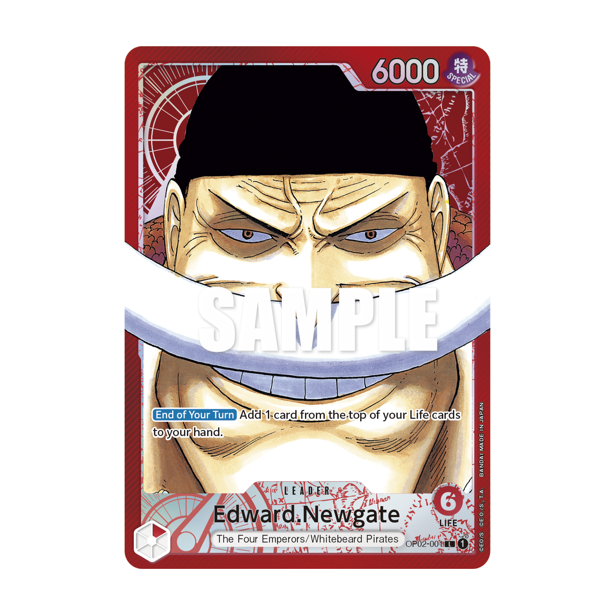 Edward.Newgate OP02-001 OP02-001_p1 Englisch – offizielles Bandai-Referenzbild