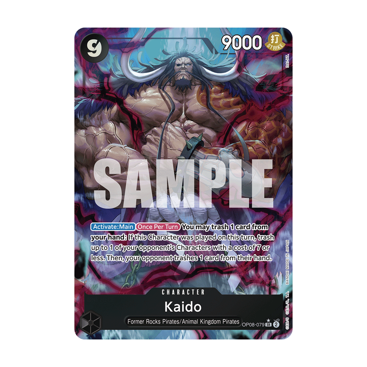 Kaido OP08-079 OP08-079_p1 Englisch – offizielles Bandai-Referenzbild