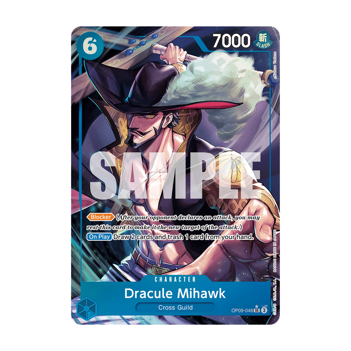 Dracule Mihawk OP09-048 OP09-048_p1 Englisch – offizielles Bandai-Referenzbild