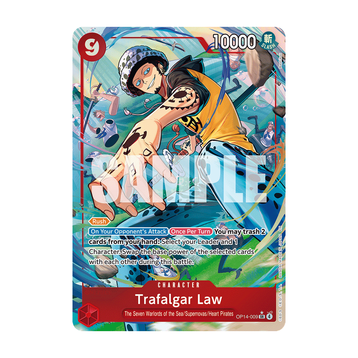 Trafalgar Law OP14-009 OP14-009_p1 Englisch – offizielles Bandai-Referenzbild