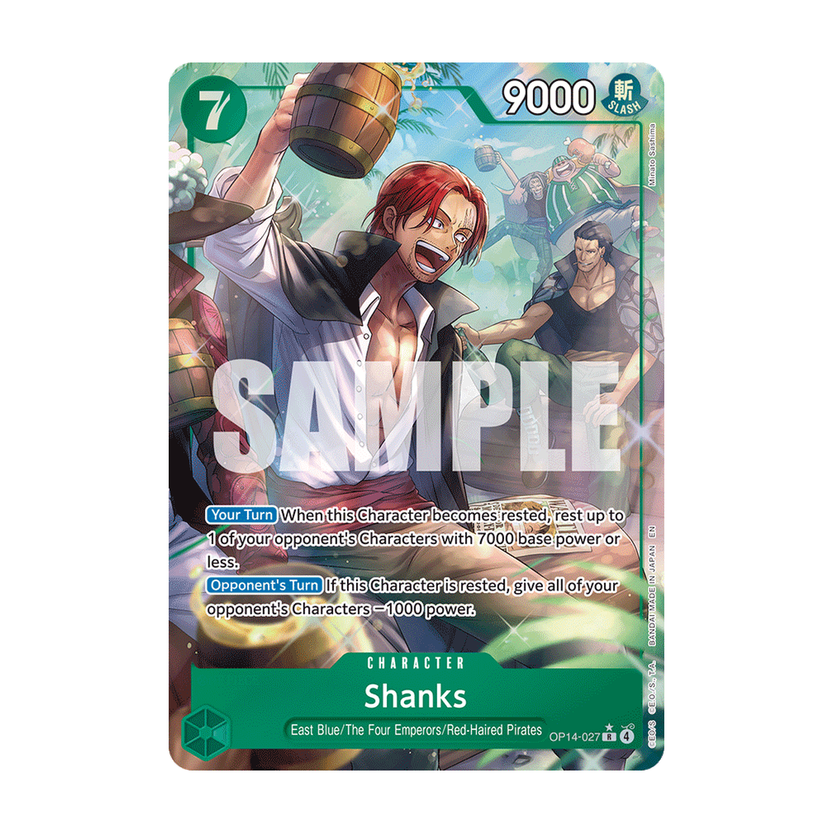 Shanks OP14-027 OP14-027_p1 Englisch – offizielles Bandai-Referenzbild