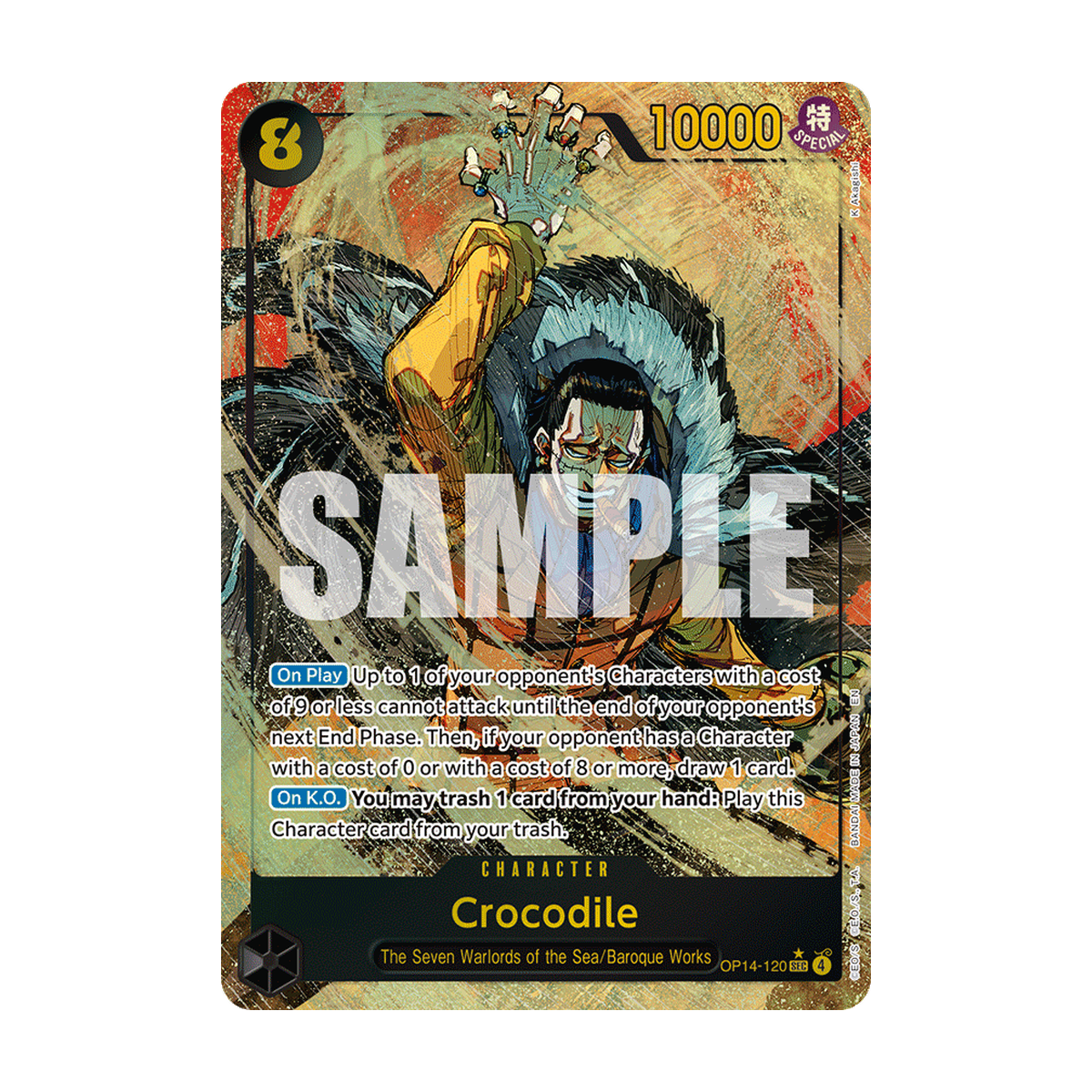Crocodile OP14-120 OP14-120_p1 Englisch – offizielles Bandai-Referenzbild