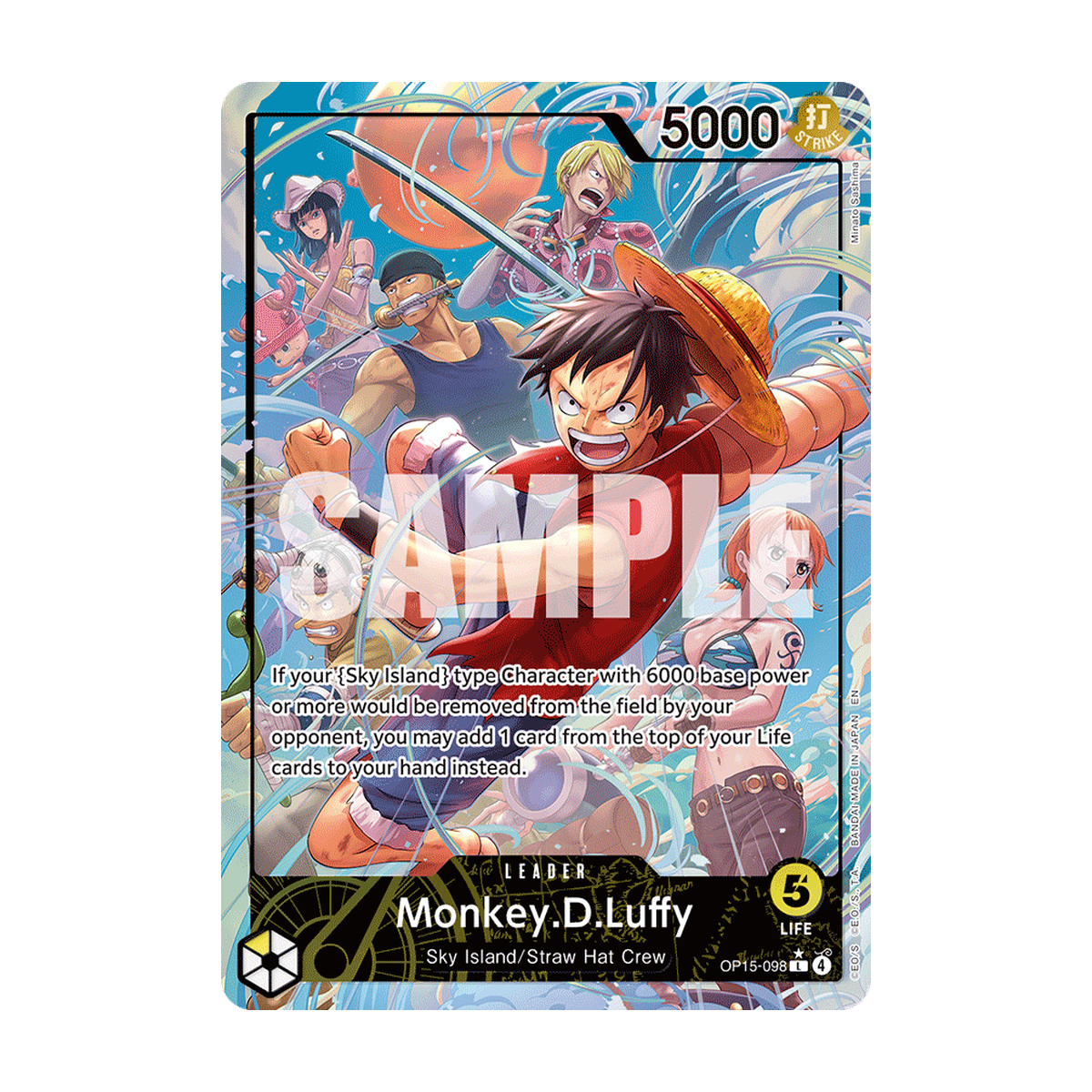 Monkey.D.Luffy OP15-098 OP15-098_p1 Englisch – offizielles Bandai-Referenzbild