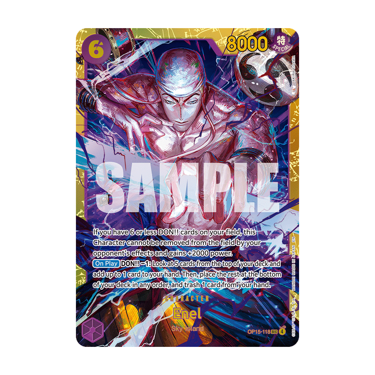 Enel OP15-118 OP15-118 Englisch – offizielles Bandai-Referenzbild