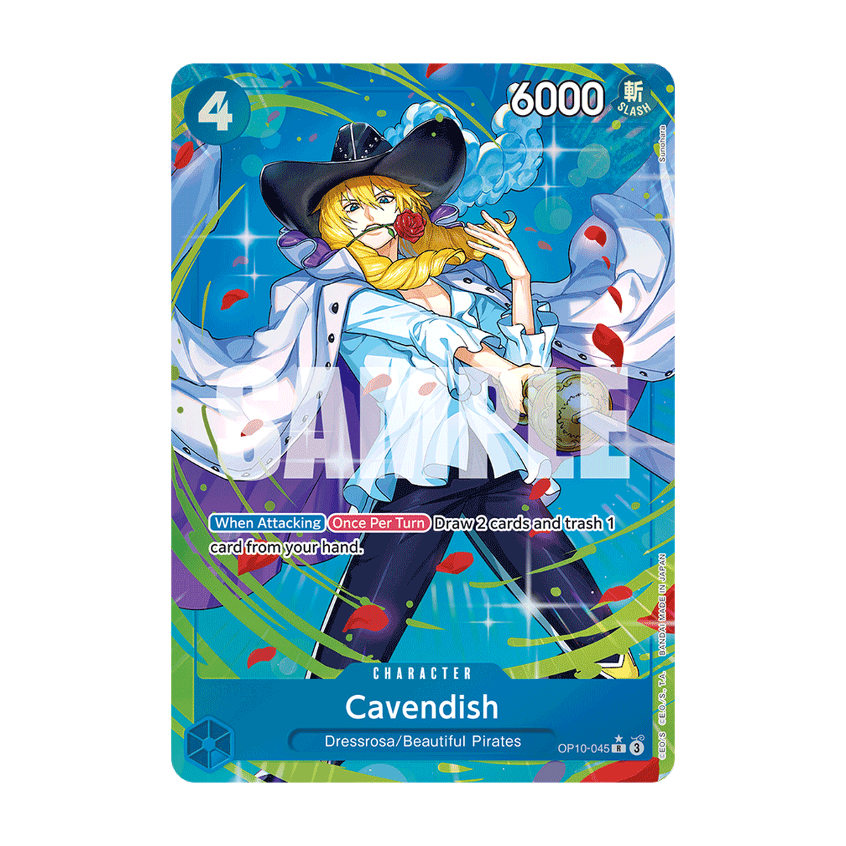 Cavendish OP10-045 Alternate Art Englisch – offizielles Referenzbild