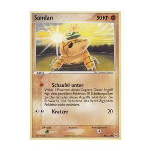 Sandan Reverse Holo (Set-Stempel) 82/113 – EX Delta Species – Deutsch – Excellent – Differenzbesteuerung nach § 25a UStG
