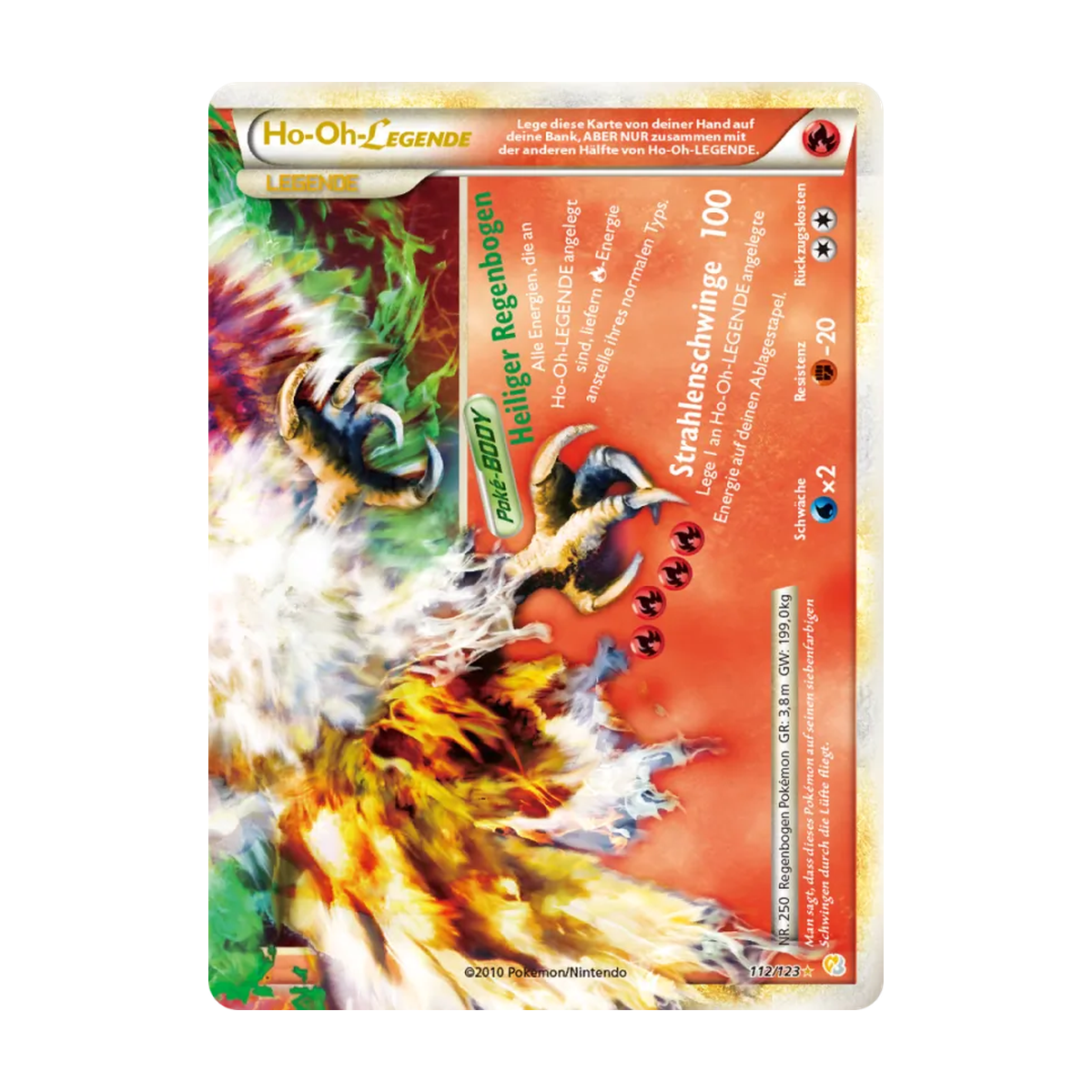 Ho-Oh LEGENDE 112/123 Deutsch – Referenzbild