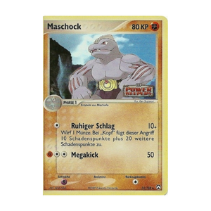 Maschock Reverse Holo (Set-Stempel) 33/108 – EX Power Keepers – Deutsch – Excellent – Differenzbesteuerung nach § 25a UStG