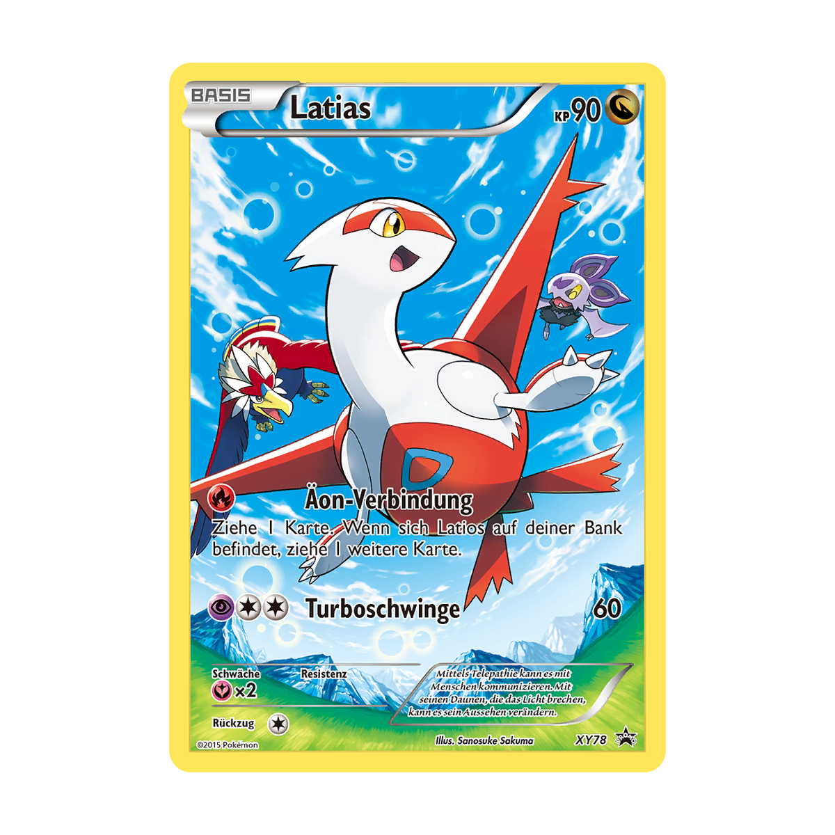Latias XY78 – Deutsch – Referenzbild; Zustand laut Artikelbeschreibung