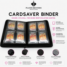 Lade das Bild in den Galerie-Viewer, Platin Benters Protection Cardsaver 4-Pocket Semi Rigid Zippered Binder

