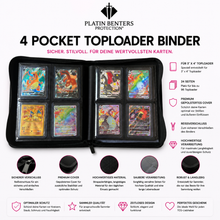 Lade das Bild in den Galerie-Viewer, Platin Benters Protection Toploader 4-Pocket Zippered Binder
