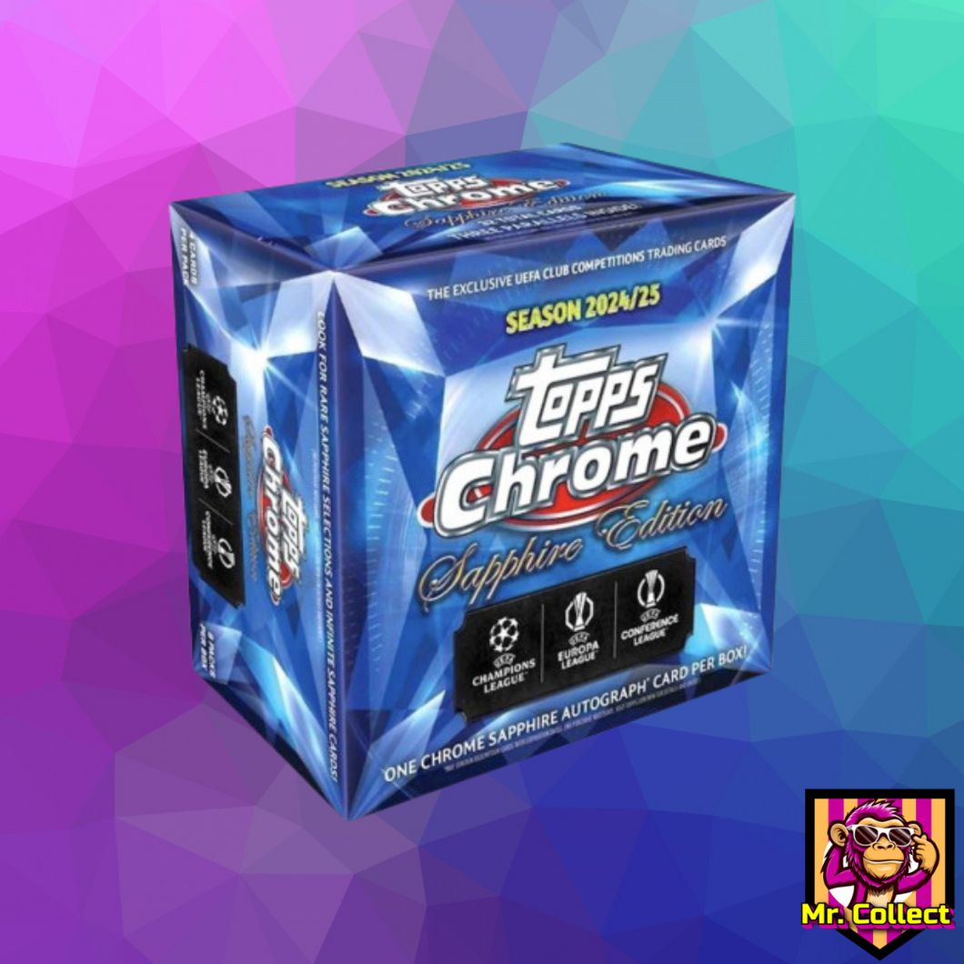 Topps Chrome Sapphire UEFA Club Competitions 2024/25 Hobby Box