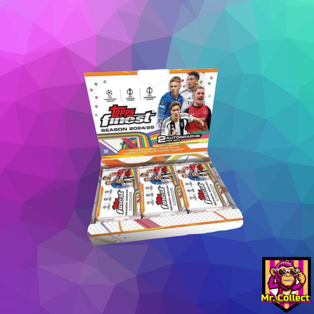 2024/25 Topps Finest UEFA Club Competitions Soccer Hobby Box