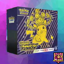 Lade das Bild in den Galerie-Viewer, Pokemon Top Trainer Box „Karmesin &amp; Purpur – Stürmische Funken“  Deutsch
