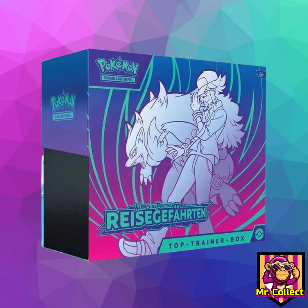 Pokemon Top Trainer Box „Karmesin & Purpur – Reisegefährten“ Deutsch