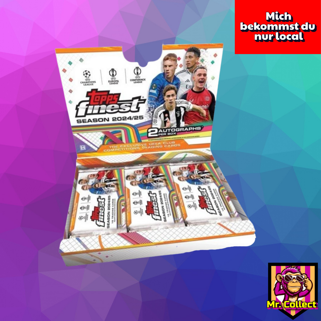 2024/25 Topps Finest UEFA Club Competitions Soccer Hobby Box Differenzbesteuert nach §25 UStG
