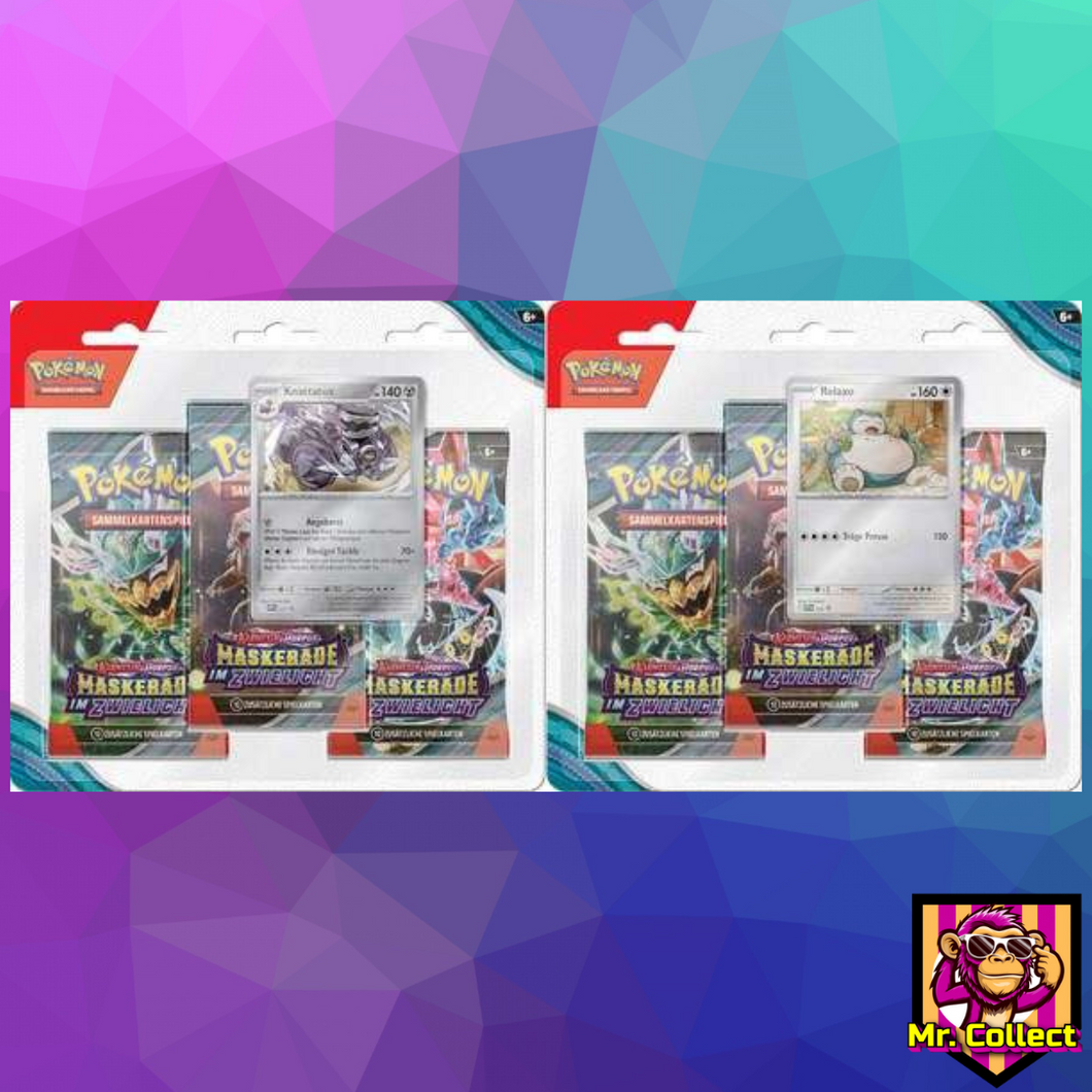 Pokemon Karmesin & Purpur – Maskerade im Zwielicht 3-Pack Blister