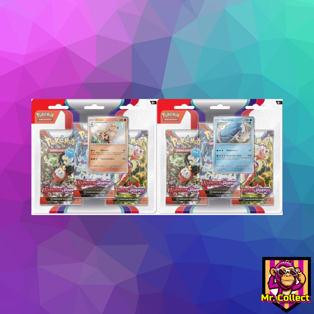 Pokemon Karmesin & Purpur – 3-Pack Blister