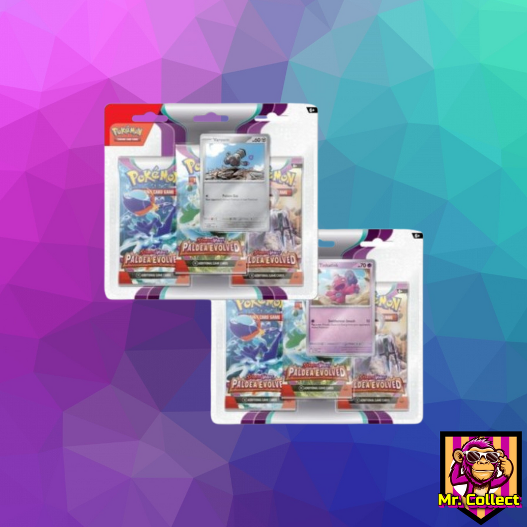 Pokemon Paldea Evolved 3-Pack Blister Englisch