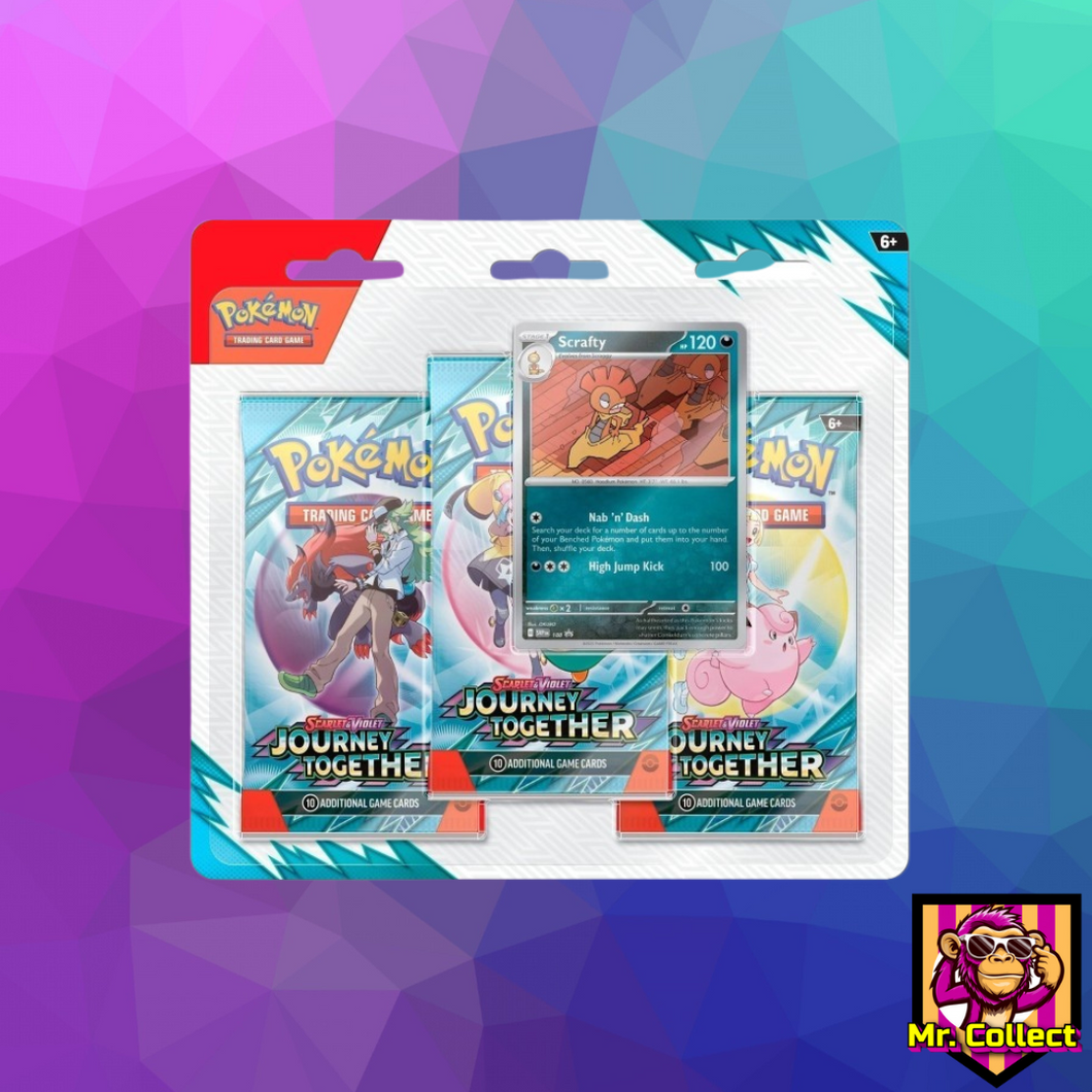 Pokemon Journey Together 3-Pack Blister Englisch