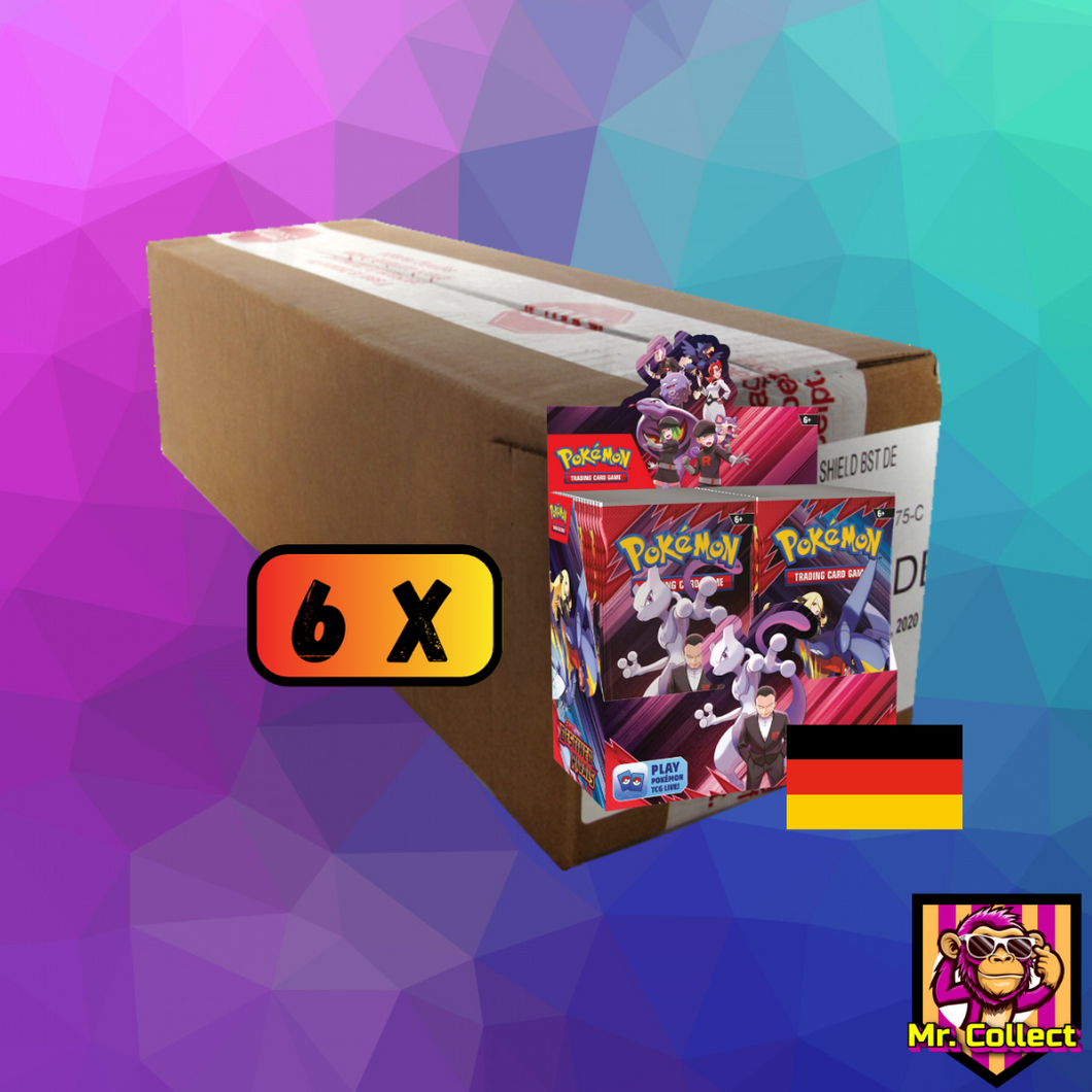 Pokemon  „Ewige Rivalen“ Booster Box Case (6x Booster Boxen) Deutsch