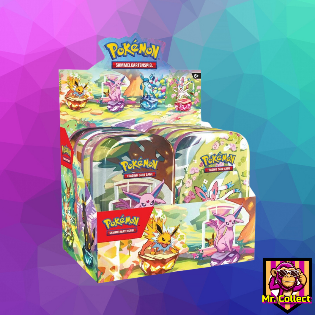 Pokemon Prismatische Mini Tin Display Deutsch