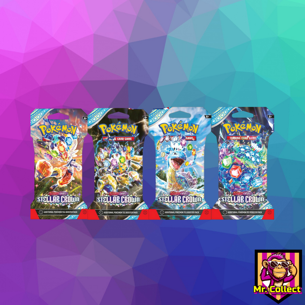 Pokemon Stellar Crown Sleeved Booster Pack Englisch