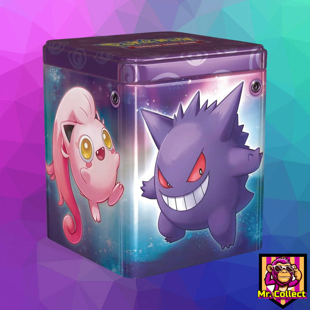 Pokemon Psycho Stacking Tin Box (3 Booster + 2 Sticker Sheets) Deutsch