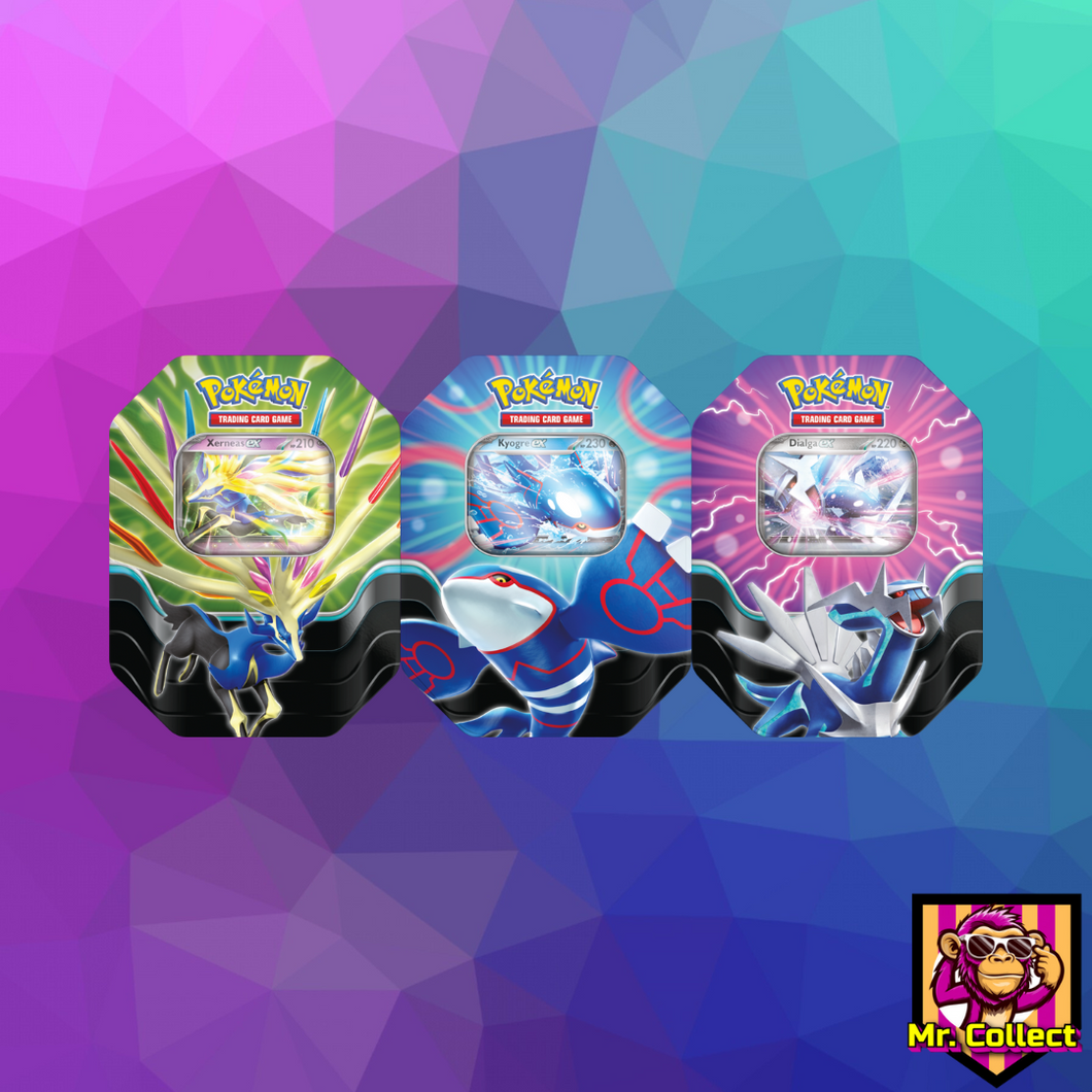 Pokemon Azure Legends Tin: Xerneas ex │ Kyogre ex │ Dialga ex Englisch