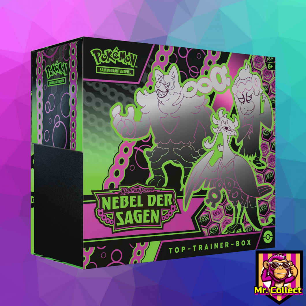 Pokemon Top Trainer Box „Karmesin & Purpur – Nebel der Sagen““ Deutsch