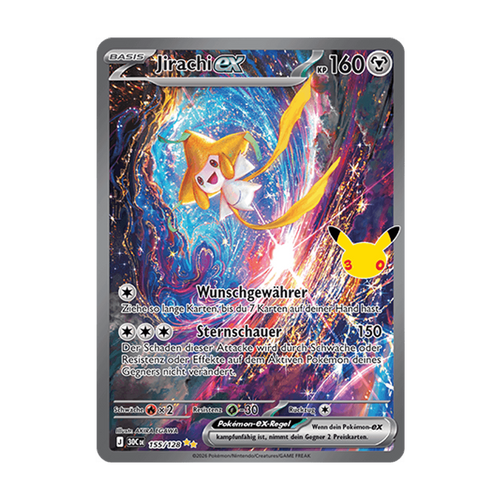 Referenzbild Jirachi-ex 155/128 – 30 Jahre – Deutsch