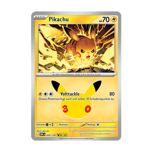 Pikachu 024/128 – 30 Jahre – Deutsch – Near Mint – Differenzbesteuerung nach §25a UStG
