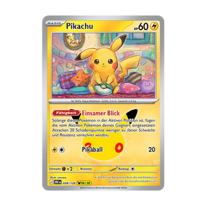Pikachu 028/128 – 30 Jahre – Deutsch – Near Mint – Differenzbesteuerung nach §25a UStG