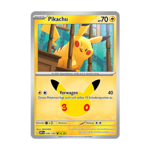 Pikachu 036/128 – 30 Jahre – Deutsch – Near Mint – Differenzbesteuerung nach §25a UStG