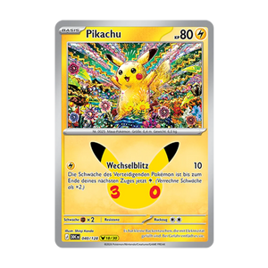 Pikachu 040/128 – 30 Jahre – Deutsch – Near Mint – Differenzbesteuerung nach §25a UStG