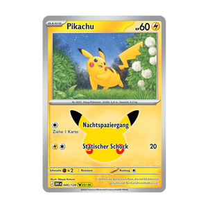 Pikachu 045/128 – 30 Jahre – Deutsch – Near Mint – Differenzbesteuerung nach §25a UStG