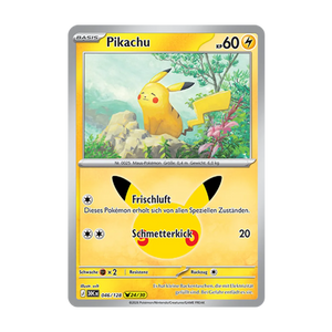Pikachu 046/128 – 30 Jahre – Deutsch – Near Mint – Differenzbesteuerung nach §25a UStG