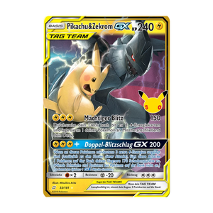Pikachu & Zekrom GX 008 – 30 Jahre: Klassische Sammlung – Deutsch – Near Mint – Differenzbesteuerung nach §25a UStG