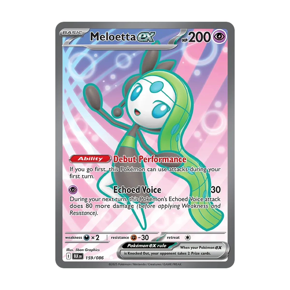 Meloetta ex BLK 159 – Englisch – Beispielbild