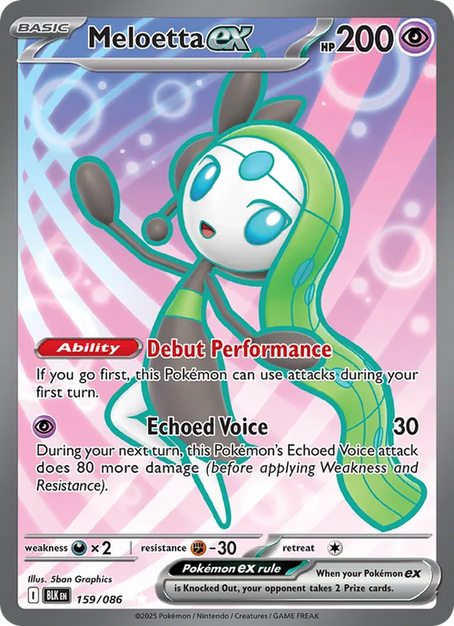 Meloetta ex BLK 159 – Englisch – Beispielbild