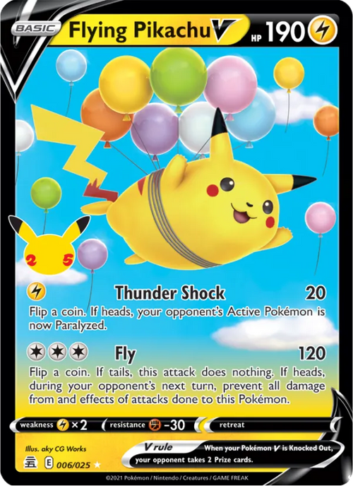 Flying Pikachu V CEL 006 – Englisch – Beispielbild