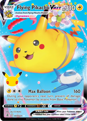 Flying Pikachu VMAX 007/25 – Celebrations – Englisch – Differenzbesteuerung nach § 25a UStG