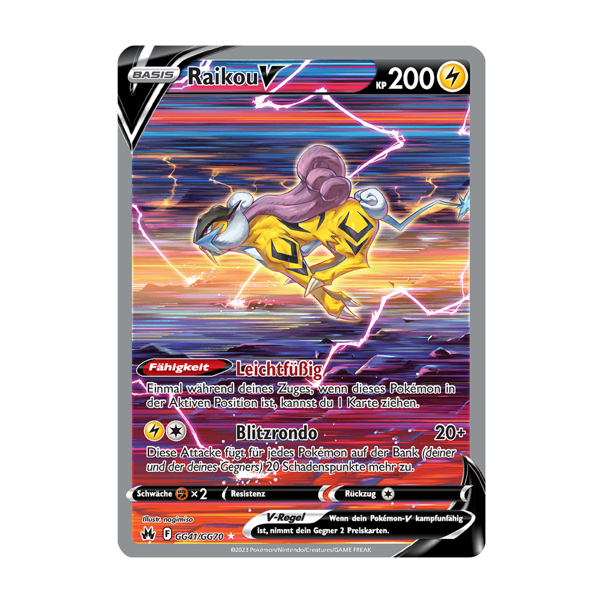 Referenzbild Raikou V GG41/GG70 – Zenit der Könige – Deutsch