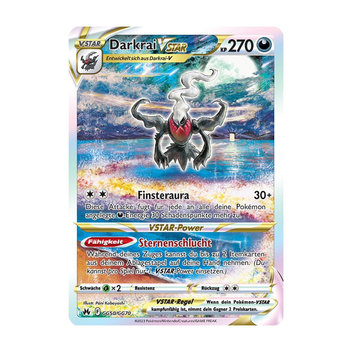 Referenzbild Darkrai VSTAR GG50/GG70 – Zenit der Könige – Deutsch