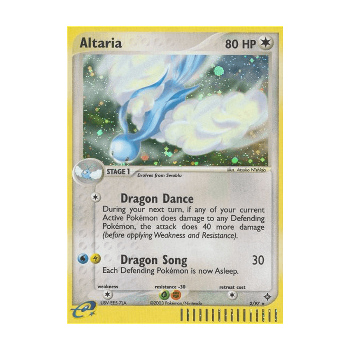 Referenzbild Altaria 002/097 – Dragon – Englisch