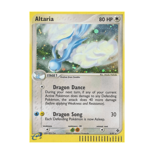 Referenzbild Altaria 002/097 – Dragon – Englisch