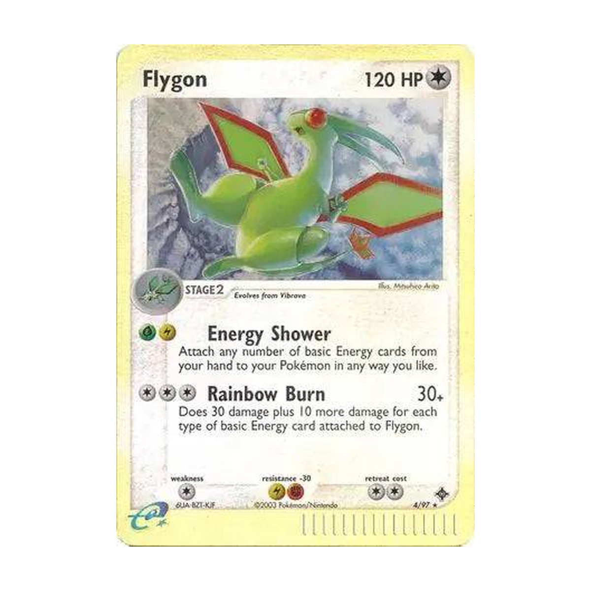 Referenzbild Flygon 004/097 Reverse Holo – Dragon – Englisch