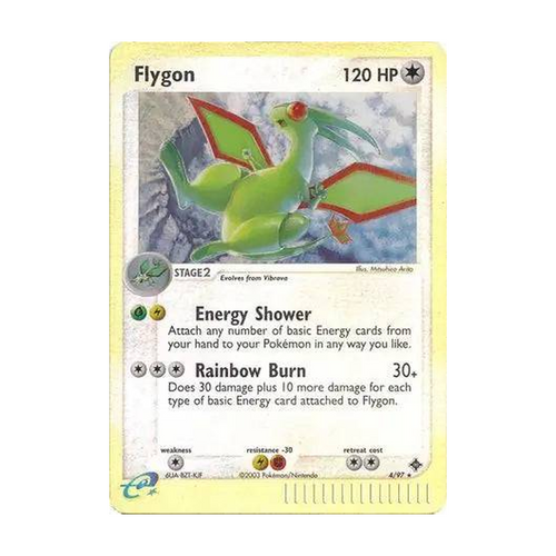 Referenzbild Flygon 004/097 Reverse Holo – Dragon – Englisch
